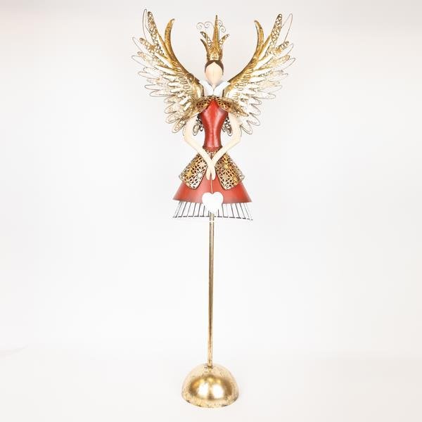 ΜΕΤΑΛΛΙΚΗ ΠΡΙΓΚΙΠΙΣΣΑ ΜΕ ΛΕΥΚΗ ΚΑΡΔΙΑ, 104.14cm (600-46484)