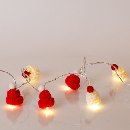 ΣΕΙΡΑ, 10 LED 5mm, ΥΦΑΣΜΑΤΙΝΑ ΣΚΟΥΦΑΚΙΑ, ΜΠΑΤΑΡΙΑΣ 3xAA, ΧΡΟΝΟΔΙΑΚΟΠΤΗ, ΔΙΑΦΑΝΟ PVC ΚΑΛΩΔΙΟ, ΘΕΡΜΟ ΛΕΥΚΟ LED ΑΝΑ 15cm, ΠΡΟΕΚΤΑΣΗ ΠΑΡΟΧΗΣ 30cm, IP20 (600-03059) - Image 2