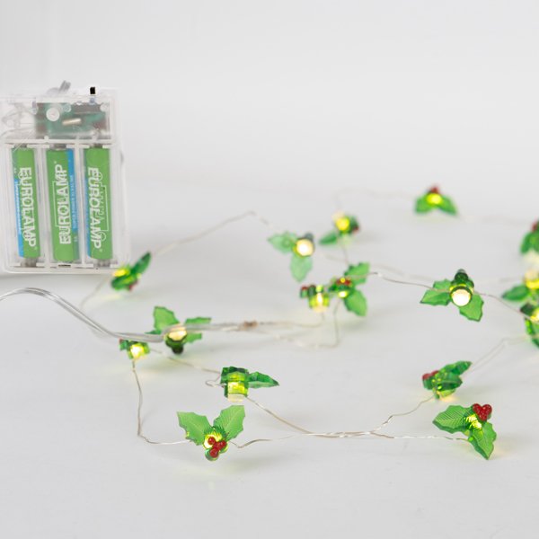 ΣΕΙΡΑ, 20 LED 3mm, ΔΙΑΚΟΣΜΗΤΙΚΑ ΑΚΡΥΛΙΚΑ ΓΚΙ, ΜΠΑΤΑΡΙΑΣ 3xΑΑ, ΧΡΟΝΟΔΙΑΚΟΠΤΗ, ΑΣΗΜΙ ΧΑΛΚΙΝΟ ΚΑΛΩΔΙΟ, ΘΕΡΜΟ ΛΕΥΚΟ LED ΑΝΑ 10cm, ΠΡΟΕΚΤΑΣΗ ΠΑΡΟΧΗΣ 30cm, IP20 (600-03343) - Image 2