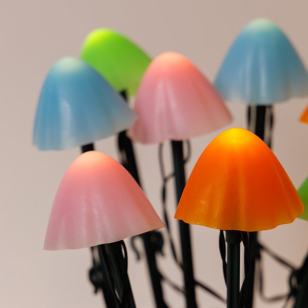 ΣΕΙΡΑ, 8 LED 5mm, ΠΛΑΣΤΙΚΑ ΠΟΛΥΧΡΩΜΑ ΜΑΝΙΤΑΡΙΑ H20cm, ΗΛΙΑΚΟ ΠΑΝΕΛ ΜΕ ΑΙΣΘΗΤΗΡΑ ΦΩΤΟΣ, ΠΡΑΣΙΝΟ PVC ΚΑΛΩΔΙΟ, ΘΕΡΜΟ ΛΕΥΚΟ LED ANA 50cm, ΠΡΟΕΚΤΑΣΗ ΠΑΡΟΧΗΣ 1m, IP44 (600-04481) - Image 2