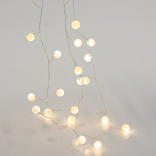 ΣΕΙΡΑ, 40 MINI LED, ΠΛΑΣΤΙΚΕΣ ΜΠΑΛΙΤΣΕΣ, ΜΠΑΤΑΡΙΑΣ 3xAA, ΧΡΟΝΟΔΙΑΚΟΠΤΗ, ΘΕΡΜΟ ΛΕΥΚΟ LED ΑΝΑ 3.5cm, ΠΡΟΕΚΤΑΣΗ ΠΑΡΟΧΗΣ 50cm, IP20 (600-11469) - Image 2