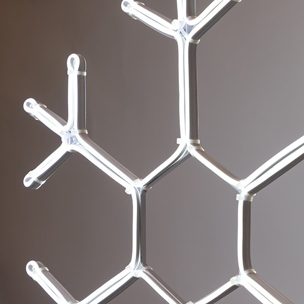 ΧΙΟΝΟΝΙΦΑΔΑ, 5m ΝΕΟΝ LED ΦΩΤΟΣΩΛΗΝΑΣ, ΜΟΝΟΚΑΝΑΛΟΣ, ΛΕΥΚO LED, 59x50cm, IP44 (600-23114) - Image 3