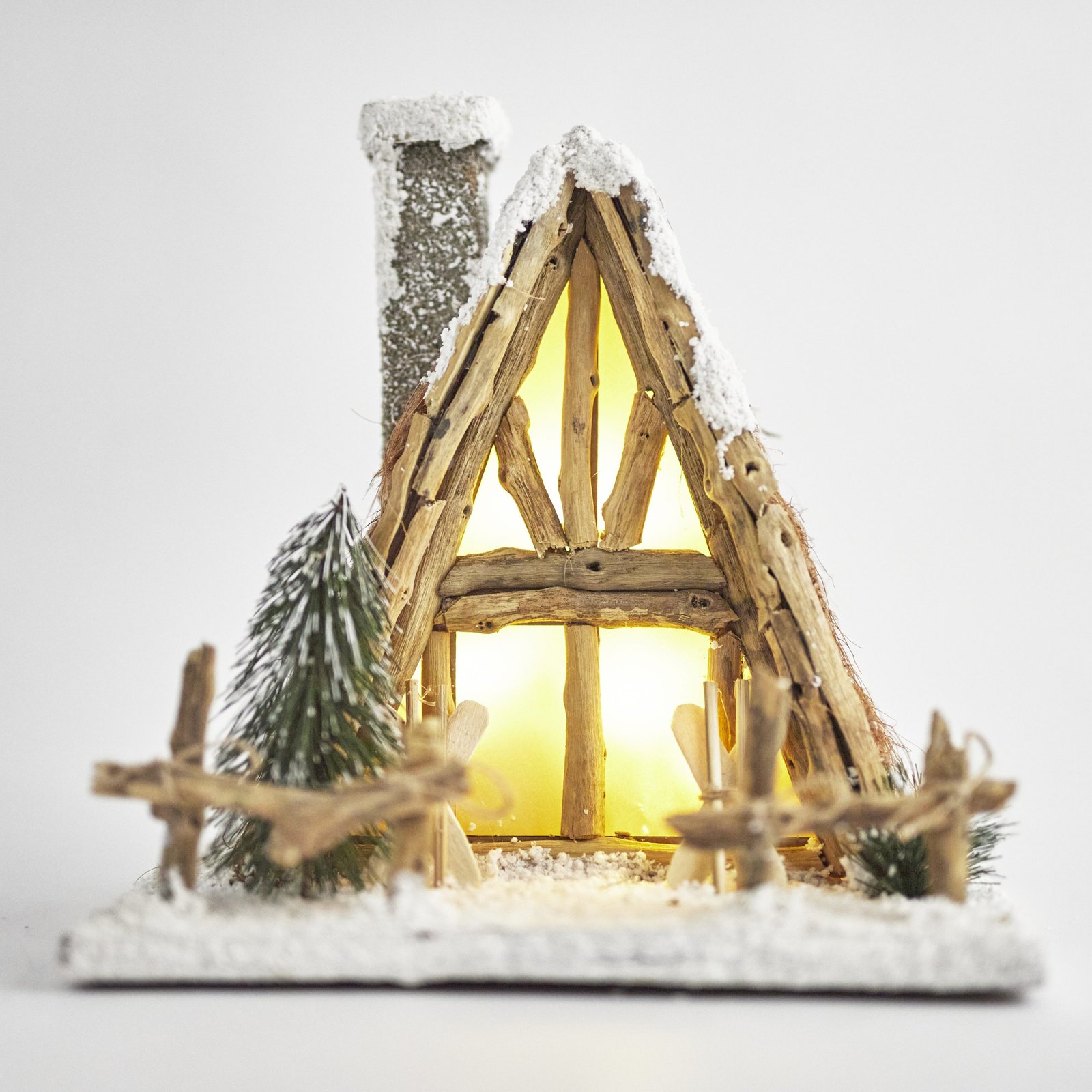 ΣΠΙΤΑΚΙ ΦΩΤΙΖΟΜΕΝΟ, ΜΠΑΤΑΡΙΑΣ, 26x19x25,5cm (600-43991) - Image 2