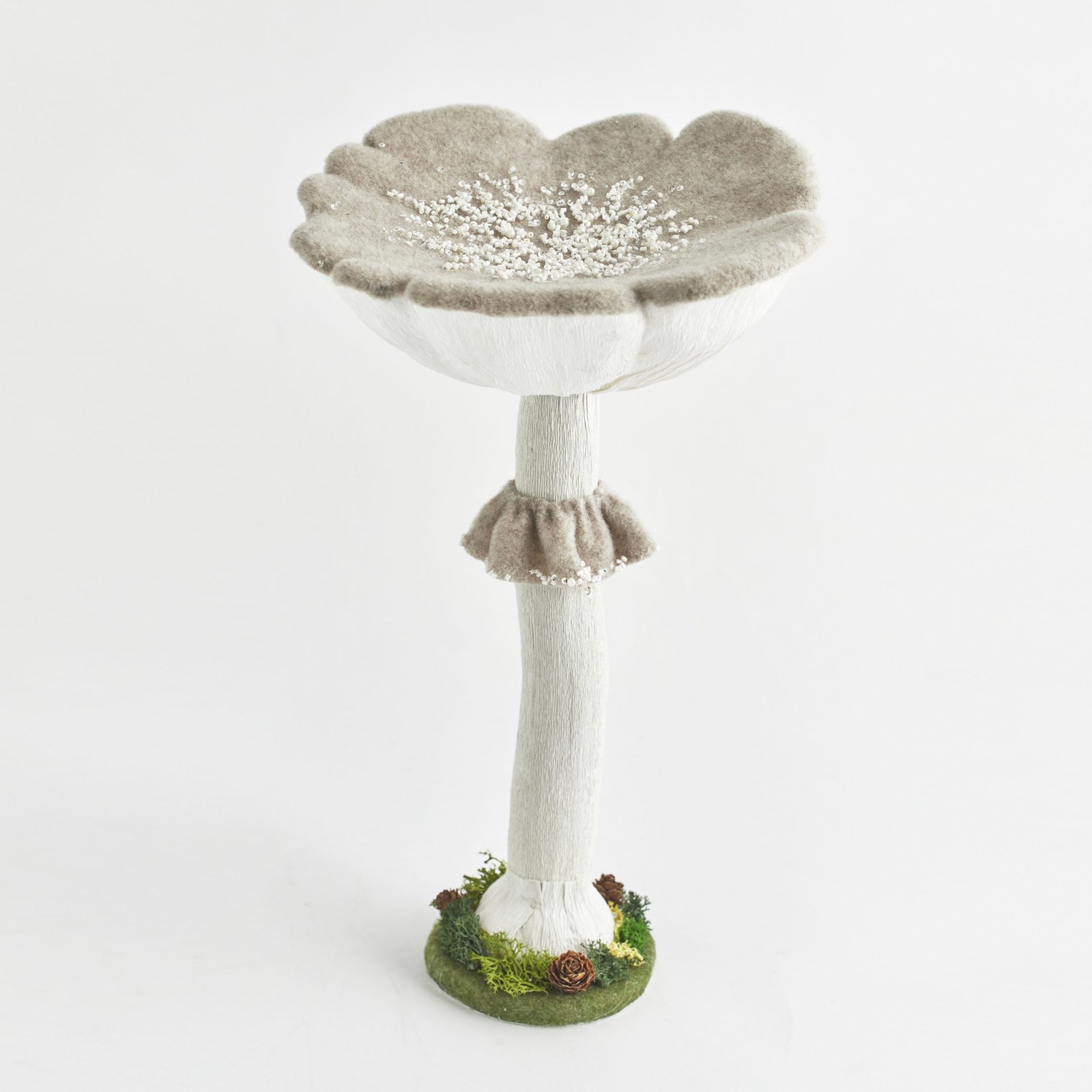 ΜΑΝΙΤΑΡΙ, ΑΝΟΙΧΤΟ ΚΑΦΕ, ΜΕ ΛΕΥΚΟ ΚΟΡΜΟ, 26x26x40cm (600-44068) - Image 2