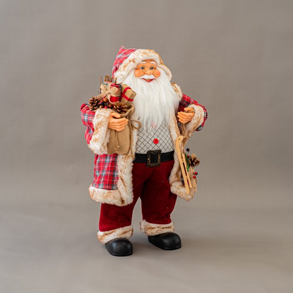 ΑΓΙΟΣ ΒΑΣΙΛΗΣ, ΚΟΚΚΙΝΟ ΚΑΡΟ, ΜΕ ΣΑΚΟ, 80cm (600-45498) - Image 2