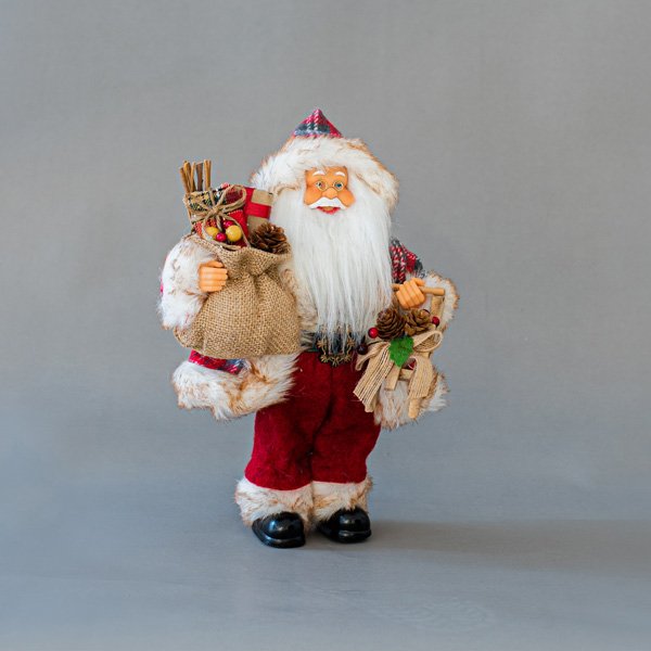 ΑΓΙΟΣ ΒΑΣΙΛΗΣ, ΚΟΚΚΙΝΟ ΚΑΡΟ, ΜΕ ΣΑΚΟ, 30cm (600-45501) - Image 2