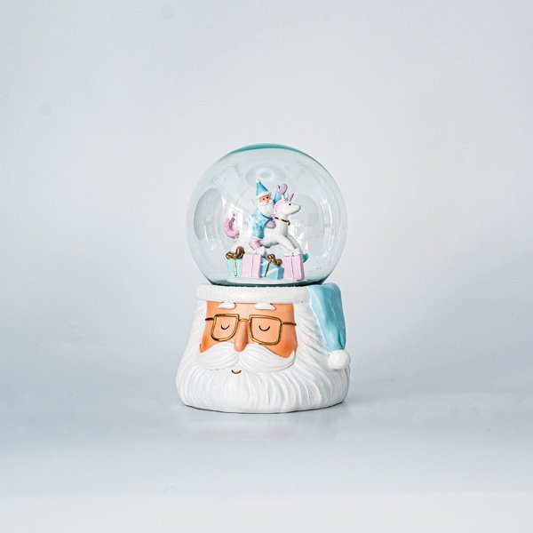 ΧΙΟΝΟΜΠΑΛΑ, ΑΓΙΟΣ ΒΑΣΙΛΗΣ, ΜΕ ΚΟΥΝΙΣΤΟ ΑΛΟΓΑΚΙ ΣΤΟ ΕΣΩΤΕΡΙΚΟ ΤΗΣ, 15cm (600-45516) - Image 2