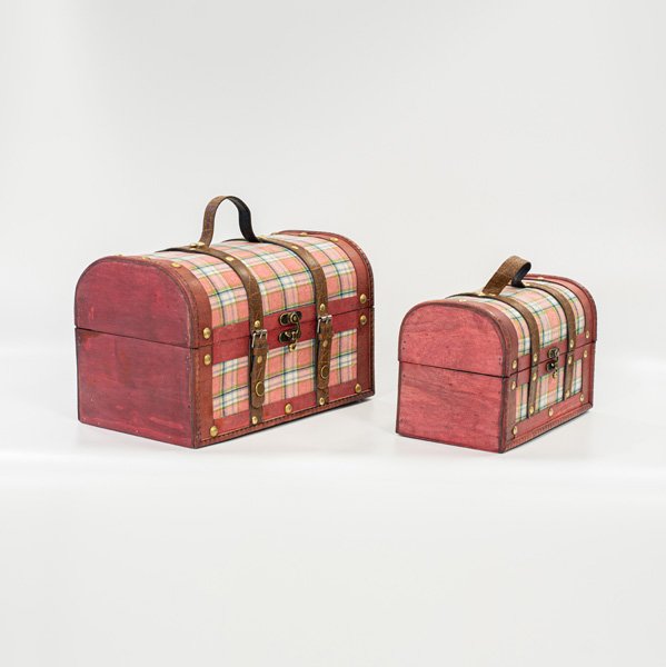 ΥΦΑΣΜΑΤΙΝΗ ΒΑΛΙΤΣΑ, ΡΟΖ ΚΑΡΟ, ΣΕΤ 2 ΤΜΧ, 30x18x19cm ΚΑΙ 24x13x15,3cm (600-45723) - Image 3