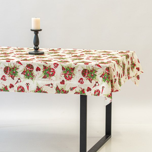 ΤΡΑΠΕΖΟΜΑΝΤΗΛΟ ΜΕ ΧΡΙΣΤΟΥΓΕΝΝΙΑΤΙΚΑ ΣΧΕΔΙΑ 140x180cm (600-45869) - Image 2