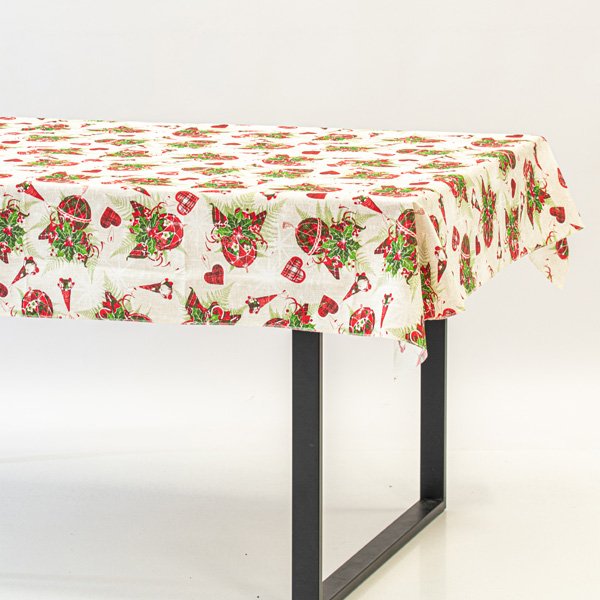 ΤΡΑΠΕΖΟΜΑΝΤΗΛΟ ΜΕ ΧΡΙΣΤΟΥΓΕΝΝΙΑΤΙΚΑ ΣΧΕΔΙΑ 140x180cm (600-45869) - Image 3