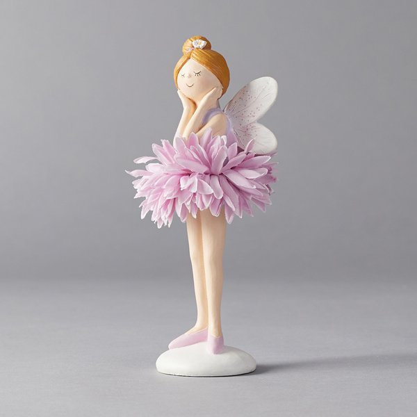 ΝΕΡΑΙΔΑ ΠΟΛΥΡΕΖΙΝ ΜΩΒ, ΜΕ ΦΟΥΣΤΑ ΛΟΥΛΟΥΔΙ, 6,50x6x18,50cm (600-45886) - Image 2