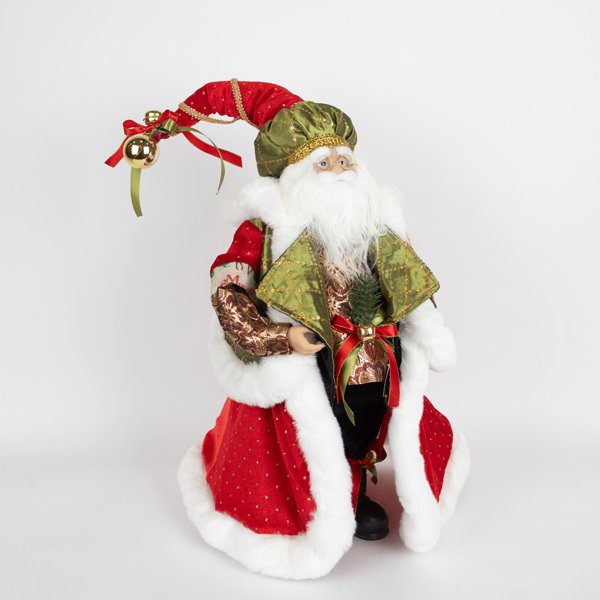 ΑΓΙΟΣ ΒΑΣΙΛΗΣ ΜΕ ΠΛΟΥΜΙΣΤΑ ΡΟΥΧΑ, 45.7cm (600-46476) - Image 2