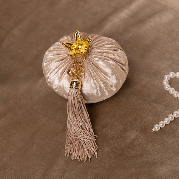 ΡΟΔΙ, ΒΕΛΟΥΔΙΝΟ, ΣΑΜΠΑΝΙ, ΜΕ ΧΡΥΣΕΣ ΛΕΠΤΟΜΕΡΕΙΕΣ, 10cm (600-46629) - Image 4