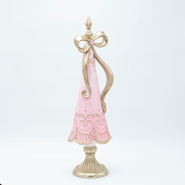 ΔΕΝΤΡΟ ΠΟΛΥΡΕΖΙΝ, ΡΟΖ ΝΤΕΓΚΡΑΝΤΕ, ΜΕ ΦΙΟΓΚΟ, 12.5x12.5x45.8cm (600-46761) - Image 2