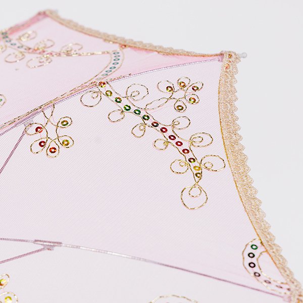 ΟΜΠΡΕΛΑ, ΡΟΖ ΟΡΓΑΝΤΖΑ, 41cm (600-46885) - Image 2