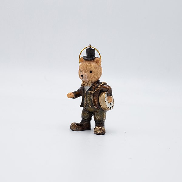 ΣΤΟΛΙΔΙ ΠΟΛΥΡΕΖΙΝ, ΑΡΚΟΥΔΑΚΙ VINTAGE ΜΕ ΡΟΛΟΙ, 5x9.5cm (600-46952) - Image 2