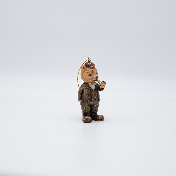 ΣΤΟΛΙΔΙ ΠΟΛΥΡΕΖΙΝ, ΑΡΚΟΥΔΑΚΙ VINTAGE ΜΕ ΠΙΠΑ, 5x9.5cm (600-46953) - Image 2