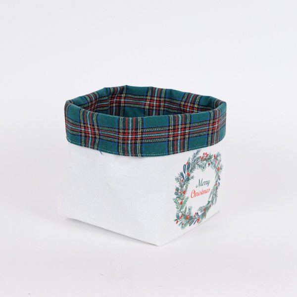 ΚΑΛΑΘΑΚΙ ΜΕ ΣΤΕΦΑΝΑΚΙ, ΥΦΑΣΜΑΤΙΝΟ, 18x22cm (600-47170) - Image 2