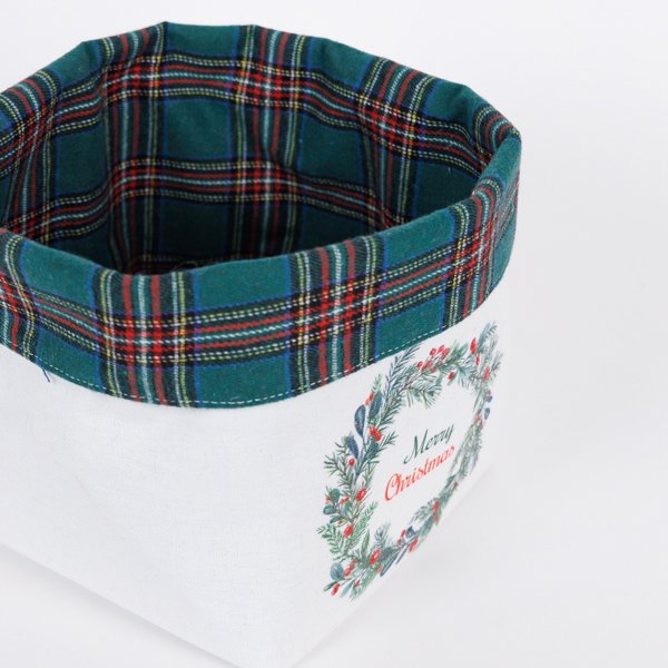 ΚΑΛΑΘΑΚΙ ΜΕ ΣΤΕΦΑΝΑΚΙ, ΥΦΑΣΜΑΤΙΝΟ, 18x22cm (600-47170) - Image 3