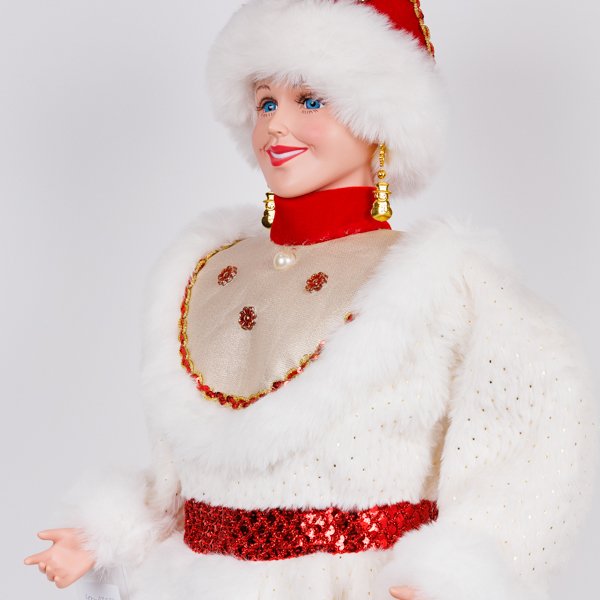 ΒΑΣΙΛΙΣΣΑ ΤΟΥ ΧΙΟΝΙΟΥ, ΜΕ ΛΕΥΚΟ ΚΟΚΚΙΝΟ ΡΟΥΧΟ, 80cm (600-47273) - Image 3