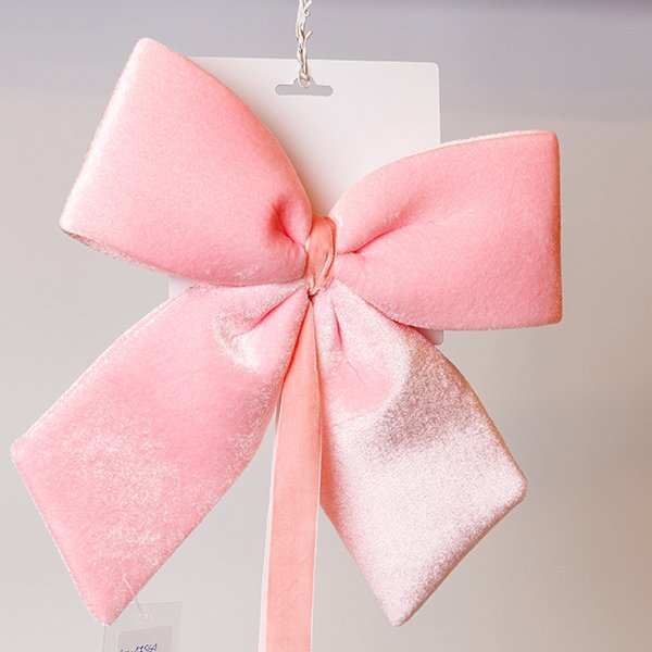 ΦΙΟΓΚΟΣ, ΒΕΛΟΥΔΙΝΟΣ ΡΟΖ, ΜΕ ΚΟΡΔΕΛΑ, 28cm (600-47564) - Image 2