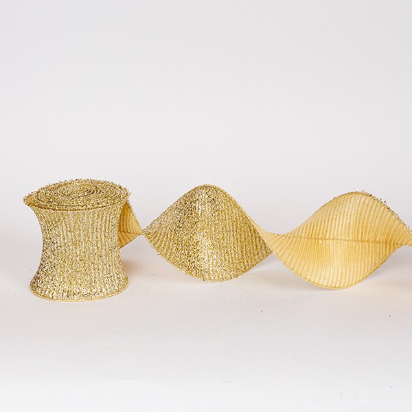 ΚΟΡΔΕΛΑ ΣΠΙΡΑΛ, ΧΡΥΣΗ, ΠΛΟΥΜΙΣΤΗ, 500x12cm (600-47577) - Image 2