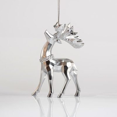 ΤΑΡΑΝΔΟΣ ΑΚΡΥΛΙΚΟΣ, ΜΑΤ ΑΣΗΜΙ, ΜΕ GLITTER, 7×11,6cm (600-44649)