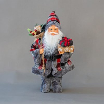 ΑΓΙΟΣ ΒΑΣΙΛΗΣ, ΣΚΟΥΡΟ ΓΚΡΙ, ΜΕ ΔΩΡΑ, 40cm (600-45504)