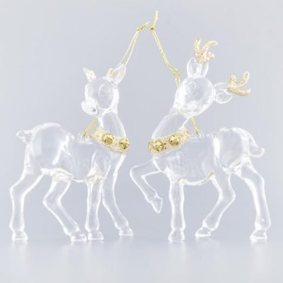 ΕΛΑΦΑΚΙΑ ΑΚΡΥΛΙΚΑ, ΜΕ ΧΡΥΣΟ GLITTER ΚΑΙ ΧΡΥΣΗ ΜΕΤΑΛΙΚΗ ΚΑΜΠΑΝΟΥΛΑ, 2 ΣΧΕΔΙΑ 10,2×0,7×12,7cm, ΤΙΜΗ ΑΝΑ ΤΜΧ (600-40680)