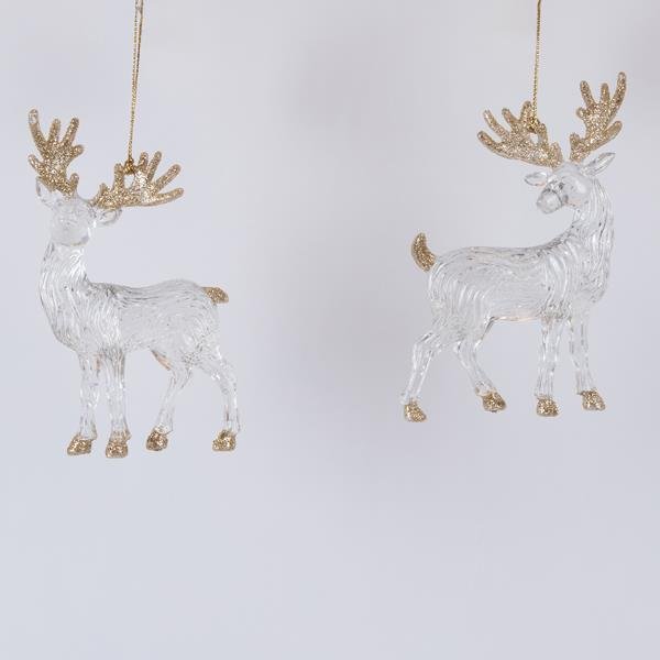 ΤΑΡΑΝΔΑΚΙΑ ΑΚΡΥΛΙΚΑ, ΜΕ ΣΑΜΠΑΝΙ ΓΚΛΙΤΕΡ, 2 ΣΧΕΔΙΑ, 13cm (600-46560)