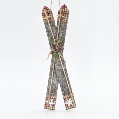 ΠΑΓΟΠΕΔΙΛΑ ΞΥΛΙΝΑ ΜΕ ΚΟΚΚΙΝΟ ΚΑΡΟ, 29x7x83cm (600-43231)