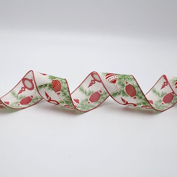 ΚΟΡΔΕΛΑ ΜΕ ΧΡΙΣΤΟΥΓΕΝΝΙΑΤΙΚΕΣ ΜΠΑΛΕΣ, 6.30cm, 10M (600-47561)