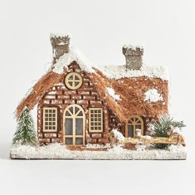 ΣΠΙΤΑΚΙ ΦΩΤΙΖΟΜΕΝΟ, ΜΕ ΜΟΝΟΠΑΤΙ, ΜΠΑΤΑΡΙΑΣ, 30x20x20cm (600-43990)