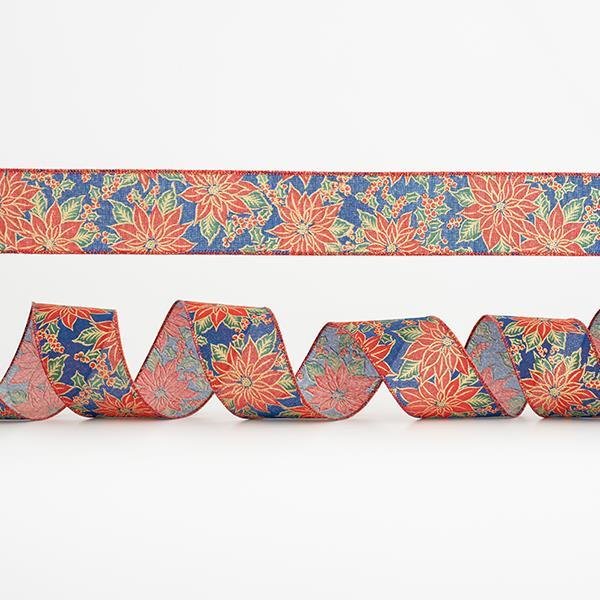 ΚΟΡΔΕΛΑ ΜΠΛΕ, ΜΕ ΚΟΚΚΙΝΑ ΑΛΕΞΑΝΔΡΙΝΑ, 6,35cm, 10Y (600-44962)