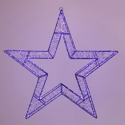 ΑΣΤΕΡΙ ΦΩΤΙΖΟΜΕΝΟ 50cm, 1200 LED, 31V ΜΕΤΑΣΧΗΜΑΤΙΣΤΗ, TIMER, ΜΑΥΡΟΣ ΜΕΤΑΛΛΙΚΟΣ ΣΚΕΛΕΤΟΣ, ΜΑΥΡΟ ΧΑΛΚΙΝΟ ΚΑΛΩΔΙΟ, ΜΩΒ LED, ΠΡΟΕΚΤΑΣΗ ΠΑΡΟΧΗΣ 5m, IP44 (600-22540)