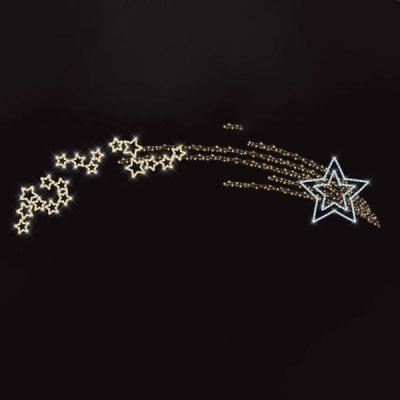 ΕΠΑΓΓΕΛΜΑΤΙΚΟ ΣΧΕΔΙΟ ΓΙΡΛΑΝΤΑ ΑΛΟΥΜΙΝΙΟΥ ΚΟΜΗΤΗΣ ΜΕ ΑΣΤΕΡΑΚΙΑ, ΛΕΥΚΗ ΚΑΙ ΘΕΡΜΗ ΛΕΥΚΗ LED ΦΩΤΟΣΩΛΗΝΑ, ΘΕΡΜΟ ΛΕΥΚΟ LED, 120x550cm, IP65 (600-23431)