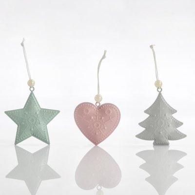 ΣΤΟΛΙΔΙΑ ΜΕΤΑΛΛΙΚΑ, ΔΕΝΤΡΟ-ΑΣΤΕΡΙ-ΚΑΡΔΙΑ, 3 ΣΧΕΔΙΑ, ΣΕΤ 3ΤΜΧ, 7,5×7,5x1cm (600-43901)