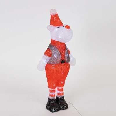 ΑΚΡΥΛΙΚΟ ΕΛΑΦΙ ΚΟΚΚΙΝΟ & ΑΠΣΡΟ, 3,5V ΜΕΤΑΣΧΗΜΑΤΙΣΤΗ, 40 ΛΕΥΚΑ LED, ΠΡΟΕΚΤΑΣΗ ΠΑΡΟΧΗΣ 5m, 22,5x15x50cm, IP44 (600-40891)