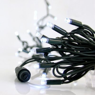 ΣΕΙΡΑ, 100 LED 5mm ΜΕ ΚΑΛΥΜΜΑ, 230V, 3 ΕΠΕΚΤΑΣΕΙΣ ΕΩΣ 9 ΣΕΤ, ΠΡΑΣΙΝΟ ΚΑΟΥΤΣΟΥΚ ΚΑΛΩΔΙΟ, ΛΕΥΚΟ LED ANA 10cm, ΠΡΟΕΚΤΑΣΗ ΠΑΡΟΧΗΣ 1.5cm, ΙΡ65 (600-09100)