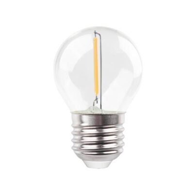 ΛΑΜΠΑ LED ΣΦΑΙΡΙΚΗ FILAMENT 1W 90lm E27 3000K 220-240V (147-78263)