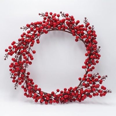 ΣΤΕΦΑΝΙ ΜΕ ΚΟΚΚΙΝΑ BERRIES, 50cm (600-47652)