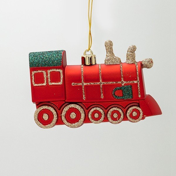 ΠΛΑΣΤΙΚΟ ΣΤΟΛΙΔΙ, ΚΟΚΚΙΝΟ ΤΡΕΝΑΚΙ ΜΕ ΠΡΑΣΙΝΟ GLITTER, ΣΕΤ 2ΤΜΧ, 11cm (600-47827)