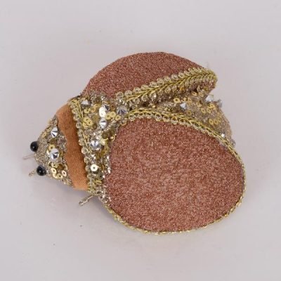 ΠΑΣΧΑΛΙΤΣΑ ΡΟΖ ΜΕ ΧΡΥΣΑ ΔΙΑΚΟΣΜΗΤΙΚΑ, 5×9Χ13cm (600-46183)