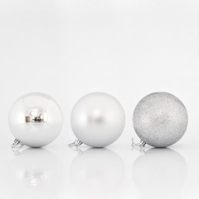 ΜΠΑΛΑ ΠΛΑΣΤΙΚΗ, ΑΣΗΜΙ, ΣΕΤ 6ΤΜΧ, 10cm (600-42522)