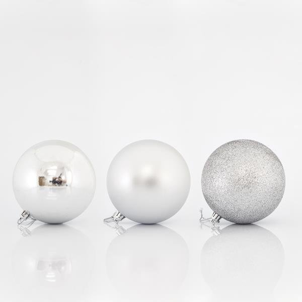 ΜΠΑΛΑ ΠΛΑΣΤΙΚΗ, ΑΣΗΜΙ, ΣΕΤ 6ΤΜΧ, 10cm (600-42522)