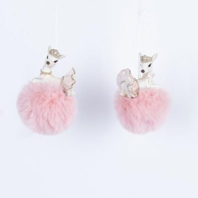 ΣΤΟΛΙΔΙ ΠΟΛΥΡΕΖΙΝ, ΕΛΑΦΑΚΙ ΣΕ ΡΟΖ ΠΟΝ-ΠΟΝ, 2 ΣΧΕΔΙΑ, 6x11cm (600-46251)