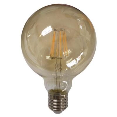 ΛΑΜΠΑ LED ΓΛΟΜΠΟΣ G125 FILAMENT 8W 1055lm Ε27 2400K 220-240V GOLD GLASS DIMMABLE (147-78771)