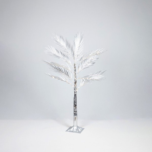 ΑΣΗΜΙ ΔΕΝΤΡΟ ΦΤΕΡΗ 1,2m, ΜΕΤΑΣΧΗΜΑΤΙΣΤΗΣ, 80 ΘΕΡΜΑ ΛΕΥΚΑ MINI LED, ΠΡΟΕΚΤΑΣΗ ΠΑΡΟΧΗΣ 3m, IP44 (600-30725)