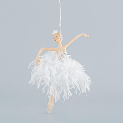 ΜΠΑΛΑΡΙΝΑ ΜΕ ΛΕΥΚΑ ΠΟΥΠΟΥΛΑ, 18cm (600-44791)