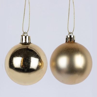 ΜΠΑΛΑ ΠΛΑΣΤΙΚΗ, ΧΡΥΣΗ, ΓΥΑΛΙΣΤΕΡΗ ΚΑΙ ΜΑΤ, ΣΕΤ 6ΤΜΧ, 6cm (TOP 120) (600-46530)